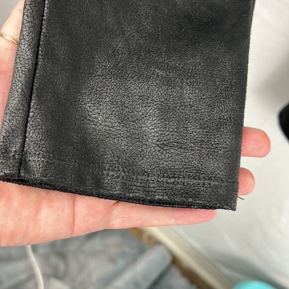 Trouvé from Nordstrom faux suede leather pull on leggings size medium - Picture 5 of 7